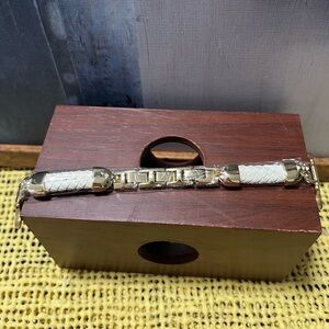 iPhone leather bracelet watch band.